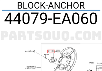 Nissan 44079EA060 BLOCK-ANCHOR