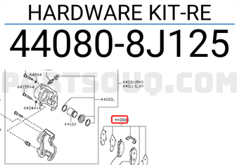 Nissan 440808J125 HARDWARE KIT-RE