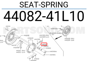 Nissan 4408241L10 SEAT-SPRING