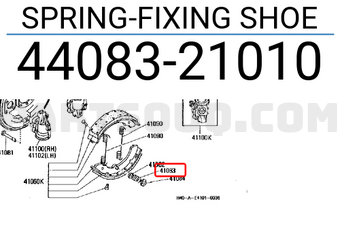 Nissan 4408321010 SPRING-FIXING SHOE