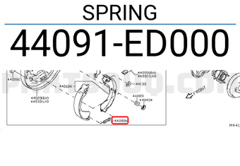 Nissan 44091ED000 SPRING