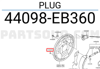 Nissan 44098EB360 PLUG