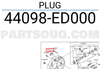 Nissan 44098ED000 PLUG