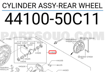 Nissan 4410050C11 CYLINDER ASSY-REAR WHEEL