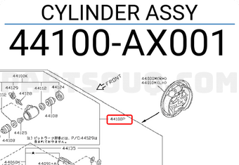 Nissan 44100AX001 CYLINDER ASSY