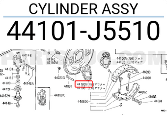 Nissan 44101J5510 CYLINDER ASSY