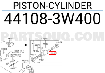Nissan 441083W400 PISTON-CYLINDER
