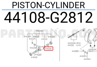 Nissan 44108G2812 PISTON-CYLINDER