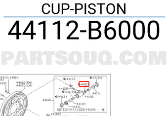 Nissan 44112B6000 CUP-PISTON