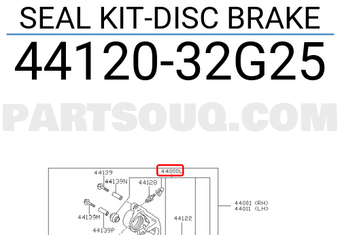 Nissan 4412032G25 SEAL KIT-DISC BRAKE