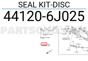 Nissan 441206J025 SEAL KIT-DISC