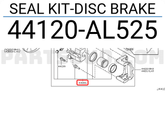 Nissan 44120AL525 SEAL KIT-DISC BRAKE