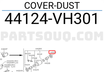 Nissan 44124VH301 COVER-DUST