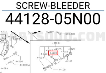 Nissan 4412805N00 SCREW-BLEEDER
