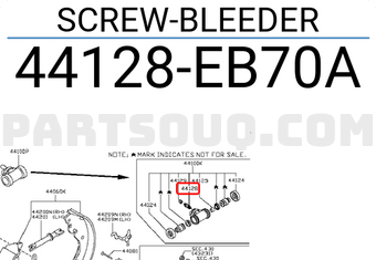 Nissan 44128EB70A SCREW-BLEEDER