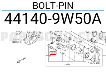 Nissan 441409W50A BOLT-PIN