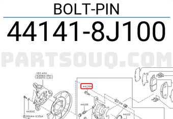 Nissan 441418J100 BOLT-PIN