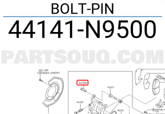 Nissan 44141N9500 BOLT-PIN