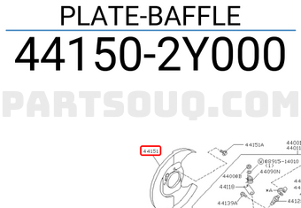 Nissan 441502Y000 PLATE-BAFFLE