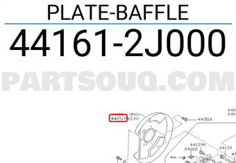Nissan 441612J000 PLATE-BAFFLE