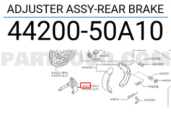 Nissan 4420050A10 ADJUSTER ASSY-REAR BRAKE
