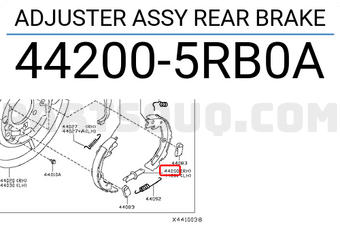 Nissan 442005RB0A ADJUSTER ASSY REAR BRAKE