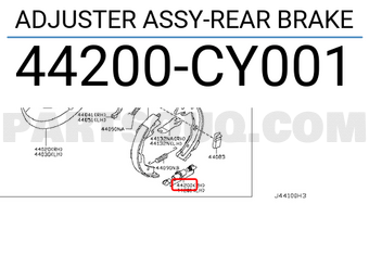 Nissan 44200CY001 ADJUSTER ASSY-REAR BRAKE
