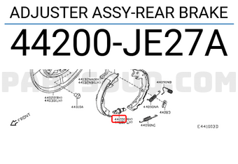 Nissan 44200JE27A ADJUSTER ASSY-REAR BRAKE