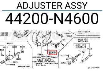 Nissan 44200N4600 ADJUSTER ASSY