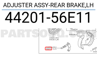 Nissan 4420156E11 ADJUSTER ASSY-REAR BRAKE,LH