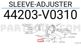 Nissan 44203V0310 SLEEVE-ADJUSTER