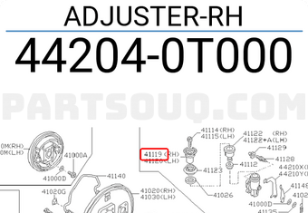 Nissan 442040T000 ADJUSTER-RH