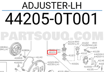 Nissan 442050T001 ADJUSTER-LH