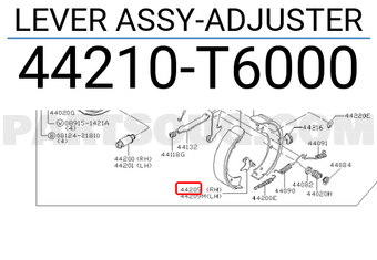 Nissan 44210T6000 LEVER ASSY-ADJUSTER