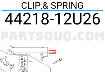 Nissan 4421812U26 CLIP,& SPRING