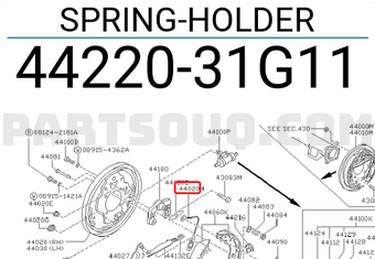 Nissan 4422031G11 SPRING-HOLDER