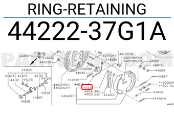 Nissan 4422237G1A RING-RETAINING