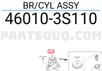 Nissan 460103S110 BR/CYL ASSY