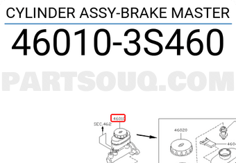 Nissan 460103S460 CYLINDER ASSY-BRAKE MASTER