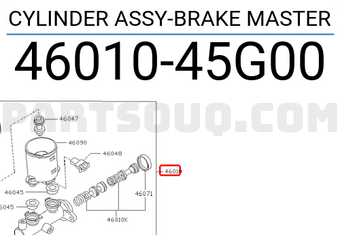 Nissan 4601045G00 CYLINDER ASSY-BRAKE MASTER
