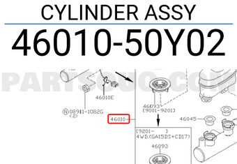 Nissan 4601050Y02 CYLINDER ASSY