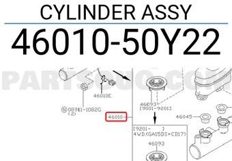 Nissan 4601050Y22 CYLINDER ASSY