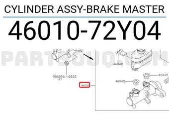 Nissan 4601072Y04 CYLINDER ASSY-BRAKE MASTER
