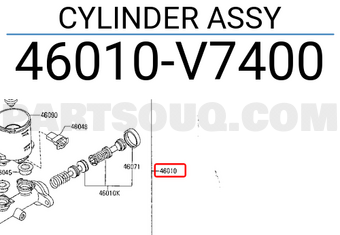 Nissan 46010V7400 CYLINDER ASSY