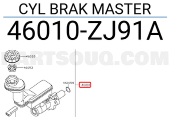 Nissan 46010ZJ91A CYL BRAK MASTER