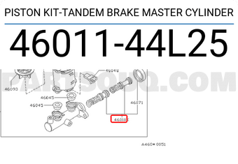 Nissan 4601144L25 PISTON KIT-TANDEM BRAKE MASTER CYLINDER