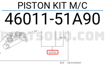 Nissan 4601151A90 PISTON KIT M/C