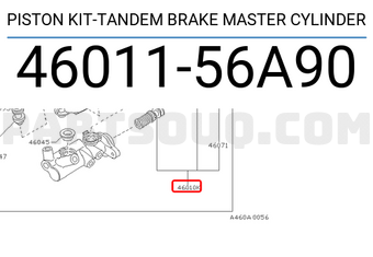 Nissan 4601156A90 PISTON KIT-TANDEM BRAKE MASTER CYLINDER