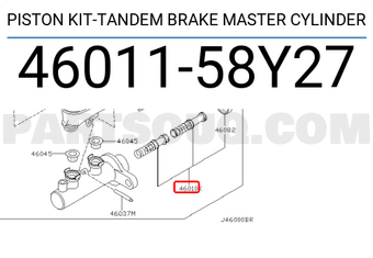 Nissan 4601158Y27 PISTON KIT-TANDEM BRAKE MASTER CYLINDER