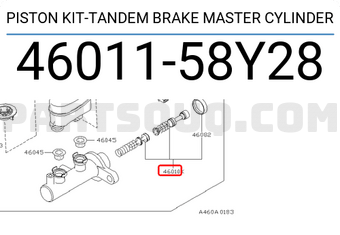 Nissan 4601158Y28 PISTON KIT-TANDEM BRAKE MASTER CYLINDER